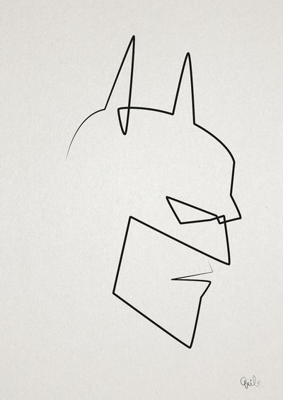 Batman Art Drawing, Batman Painting, First Batman, Batman Drawing, Batman Tattoo, Batman Stuff, Batman Poster, Single Line Drawing, Batman Art