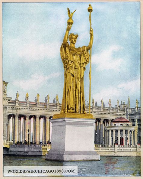 Columbian Exposition 1893, World's Columbian Exposition, Monumental Architecture, Hawaii Wall Art, Chicago History, Worlds Fair, European Architecture, Interesting Buildings, Punk Vintage