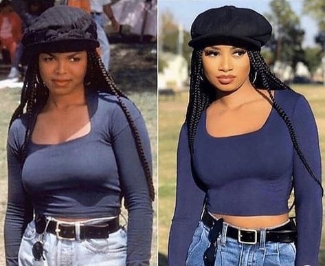 Poetic Justice Costume, Poetic Justice Outfit, Janet Jackson Costume, Janet Jackson Poetic Justice, Halloween Rave Outfits, Natural Sew In, Natural Hair Stylists, Festival Outfits Rave, Outfits Rave