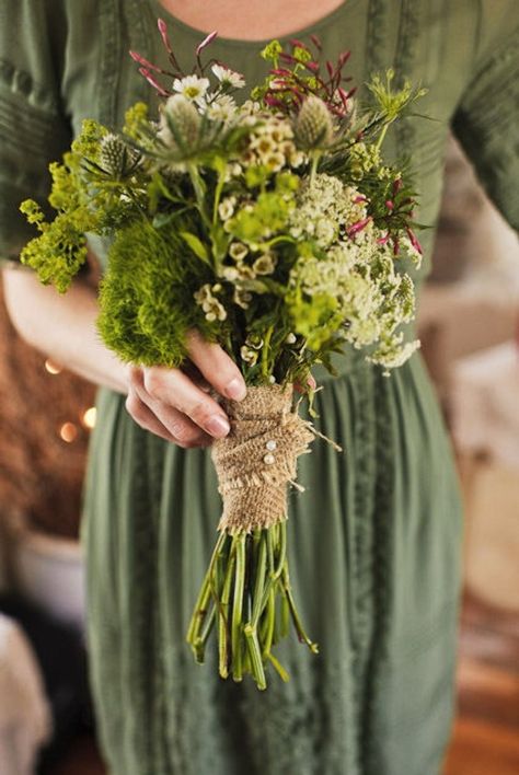 Elsie De Wolfe, Green Bouquet, Perfect Bridesmaid Dress, Summer Wedding Colors, Wildflower Bouquet, Bouquet Of Flowers, Woodland Wedding, Arte Floral, Ranch Wedding