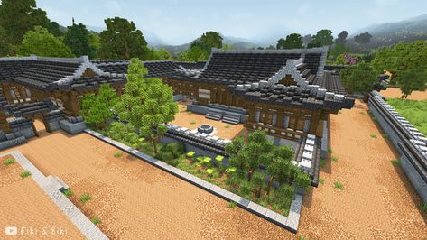 Japanese Minecraft Builds, Korean Palace, Minecraft Japanese, Japanese Village, Minecraft Furniture, Minecraft Plans, Minecraft Inspo, Island 2, Pocket Edition