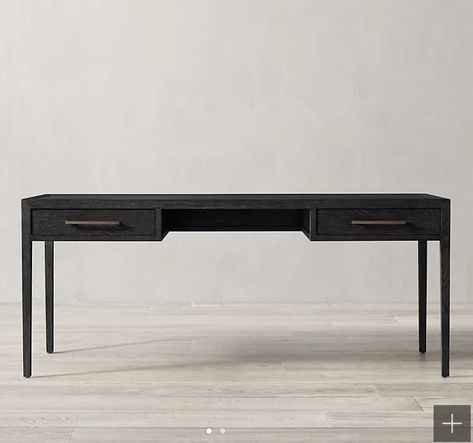 Rh Modern Lighting, Beach House Rug, Classic Desk, Modern Hardware, Contemporary Desk, Contemporary Office, Black French, Furniture Vanity, Medicine Cabinet Mirror