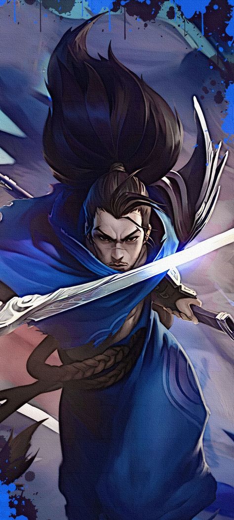 Yasuo Art, League Of Legends Wallpaper, League Of Legends Yasuo, Yasuo League, Boyfriend Scrapbook, Legends Wallpaper, Legend Images, Lol Champions, Found Art