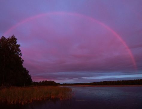 Bizarre Natural Phenomena Vol. 67 - When A Rainbow Sees Red (Monochrome Rainbows) — Steemit Circle Rainbow, Red Monochrome, Last Episode, Water Droplets, Natural Phenomena, A Rainbow, Awe Inspiring, Sunrise Sunset, Horror Movies