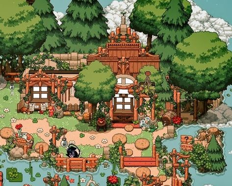 House In The Clouds, Pony Games, Pony Creator, Town Building, River Forest, Adorable Homes Game, Town Map, Pix Art, Pixel Art Games