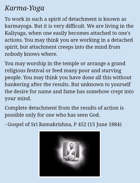 Karma Yoga Quotes, Ramkrishna Paramhans, Ramakrishna Paramahamsa, Awake Quote, Sri Ramakrishna, Mystic Quotes, Law Of Karma, Saints Of India, Ramana Maharshi