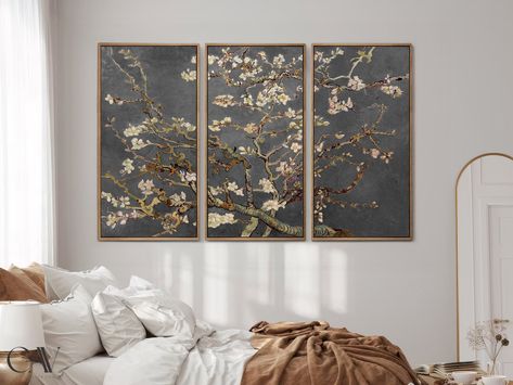 Vincent van Gogh Print Almond Blossom Floral Poster, Impressionist Art, 3 Piece Large Wall Art Set of Three Gallery Triptych #2361 Artwork For Living Room Wall Art, Almond Blossom, Floral Poster, Impressionist Art, Canvas Paper, Vincent Van, Fine Arts Posters, Wall Art Set, Aesthetic Room Decor