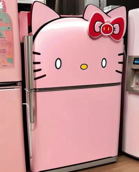 #hellokitty Hello Kitty Appliances, Small Bedroom Ideas For Women, Hello Kitty Room Decor, Hello Kitty Bedroom, Hello Kitty Kitchen, Hello Kitty Gifts, 달력 디자인, Hello Kitty Merchandise, Hello Kitty House