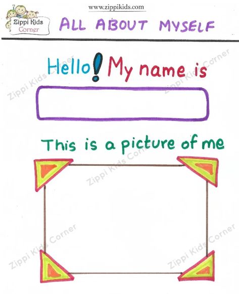 About Myself Worksheet, Movement Songs For Preschool, About Me Printable, All About Me Project, Fact Family Worksheet, About Me Worksheet, Me Worksheet, Counting Worksheets For Kindergarten, All About Me Printable