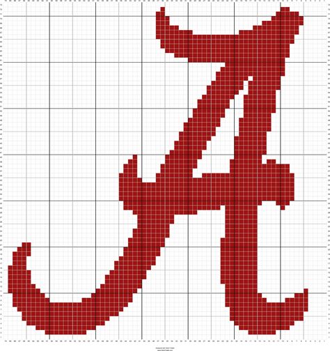 Alabama Cross Stitch Pattern, Alabama Cross Stitch, Stitch Fiddle Crochet, Crochet Letters Pattern, Stitch Fiddle, Crochet Letters, Cross Stitch Pattern Maker, Needlepoint Ornaments, Pattern Maker