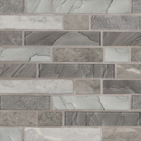 Tarvos Interlocking glass backsplash tiles reflect light beautifully and feature a range of exquisite gray hues with a variety of patterns creating a unique installation. Use these tiles crafted from recycled glass to add a contemporary feel to any space where a distinctive and elegant backdrop is desired. Brown Beadboard, Backsplash Texture, Inexpensive Backsplash, Gold Backsplash, Cheap Backsplash, Concrete Backsplash, Diamond Backsplash, Painted Backsplash, Arabesque Backsplash