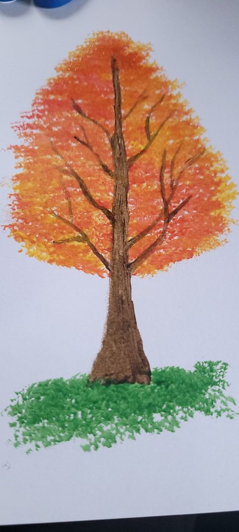 autumn🍂 Autumn Easy Drawings, Autumn Tree Drawing, Draw A Tree, Tree Drawing, Fall Pictures, Autumn Trees, Doodle Drawings, A Tree, Easy Drawings