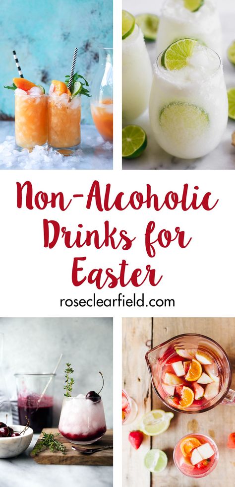 Fun Easter Drinks, Spring Punch Recipes, Brunch Drinks Alcoholic, Easter Punch Recipes, Easter Brunch Drinks, Summer Drinks Nonalcoholic, Brunch Punch, Easter Drink, Alcholic Drinks