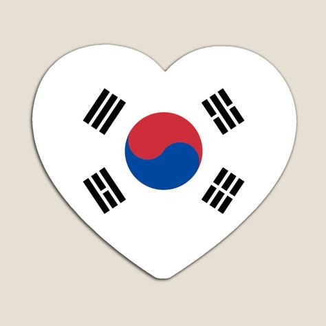 Get my art printed on awesome products. Support me at Redbubble #RBandME: https://www.redbubble.com/i/magnet/south-korea-flag-in-heart-shape-by-luxxi/97257867.TBCTK?asc=u Korea Flag, South Korea Flag, Korean Flag, Club Face, Digital Gifts, Digital Gift Card, Georgia Tech Logo, Heart Shape, Face Paint