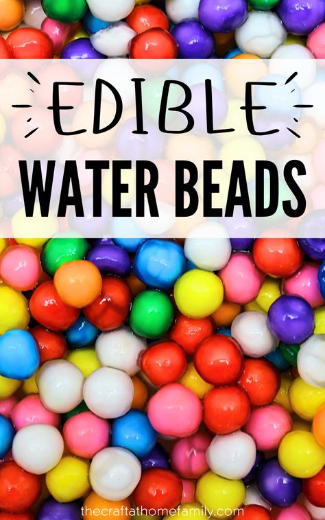 Tapioca Water Beads, Tapioca Sensory Bin, Non Food Sensory Bin Fillers, Tapioca Pearls Sensory Play, Edible Sensory Bins, Water Bead Activities, Edible Water Beads, Bead Activities, Taste Safe Sensory Play