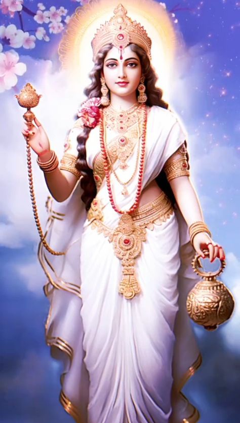 Aadi Shakti Goddesses, Lord Saraswati, Beautiful Images Hd, Durga Picture, Devi Images Hd, Saraswati Devi, Dj Images Hd, Aadi Shakti, Saraswati Goddess