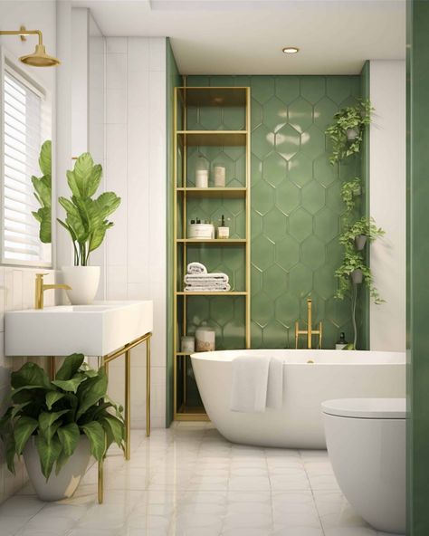 green shower tile - Google Search Jade Green Bathroom, Green Small Bathrooms, Green Bathroom Tiles, Green Shower Tile, Large Tile Bathroom, Light Green Bathrooms, Green Bathroom Ideas, Best Bathroom Paint Colors, Green Tile Bathroom