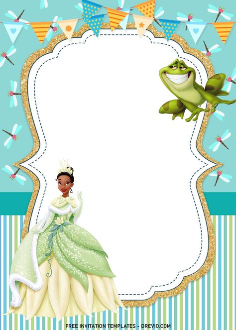 Get 11+ Princess Tiana And The Frog Birthday Invitation Templates Throw the best party with Disney Princess. Who’s that? If we’re talking about Disney Princess, we often tell only a few names. Cinderella, Belle, Aurora are only half of the list of Disney... Princess Tiana Birthday Invitations, Princess Tiana Invitations, Tiana Invitations, List Of Disney Princesses, Blank Invitation Template, Tiana And The Frog, Princess Tiana Birthday Party, Tiana Birthday Party, Frog Birthday