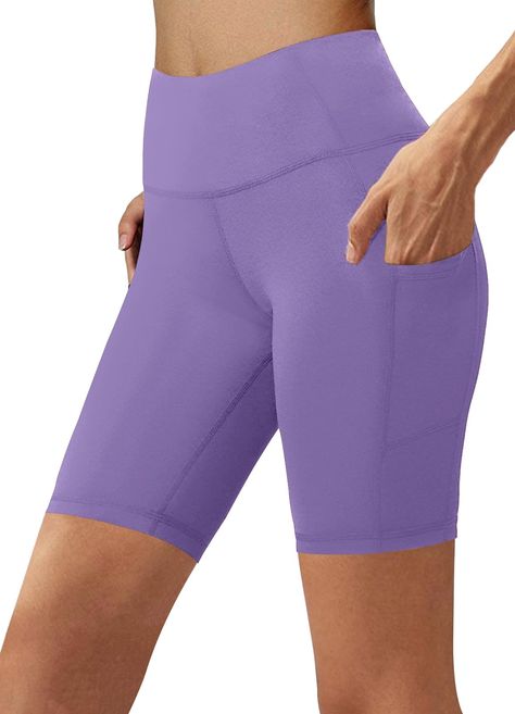 PRICES MAY VARY. Purple Biker Shorts with Secure Pocket - With 2 pockets on each leg.Our Aoliks Workout Shorts can hold your phone, keys or other essentials so you can focus on your activity. In addition, a gusset crotch supports free movement and interlock seams minimize rubbing and chafing.You can move easily, bend, squat, stretch or do any pose you want when you do exercise. Ultimate Comfort- These purple yoga shorts act and feel like a second skin because it is made of buttery smooth brushed Purple Biker Shorts, Purple Yoga, Free Movement, Running Workout, Do Exercise, Yoga Shorts, Biker Shorts, Shorts With Pockets, Second Skin