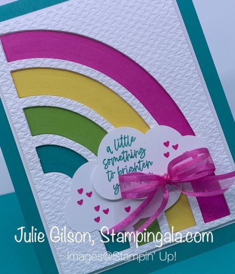 Stampin Gala, Umbrella Cards, Nature Card, Rainbow Card, Bee Cards, Card Making Crafts, June 2022, Stamping Up Cards, Fun Fold Cards