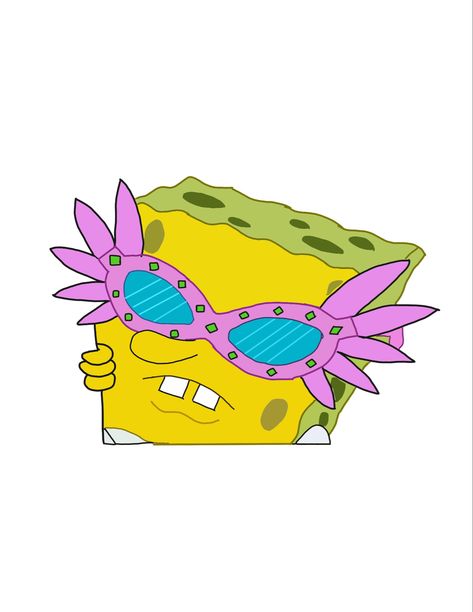 sticker sild on my redbubble #memes #spongebob #funny #spongebobmemes #stickers #redbubble #tiktok #tiktokmemes Spongebob With Glasses, Spongebob Sunglasses, Spongebob Glasses, Glasses Meme, Braces And Glasses, Best Cartoon Characters, Skating Quote, Spongebob And Patrick, Braces Girls