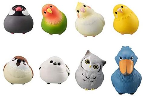 Big Plush, Bird Figure, Character Graphic, Cat Pose, Ceramic Birds, Vinyl Toys, Polymer Clay Charms, Bird Toys, Animal Figures