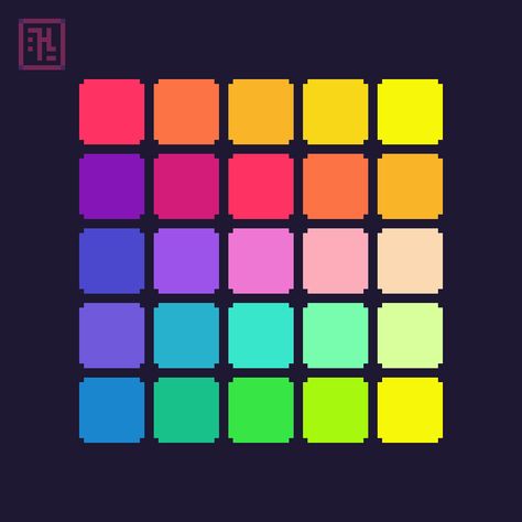 Gamer Color Palette, Pixel Color Palette, Game Color Palette, Space Color Palette, Illustrator Ideas, Youtube Aesthetic, Pantone Color Chart, Simple Branding, Pixel Color