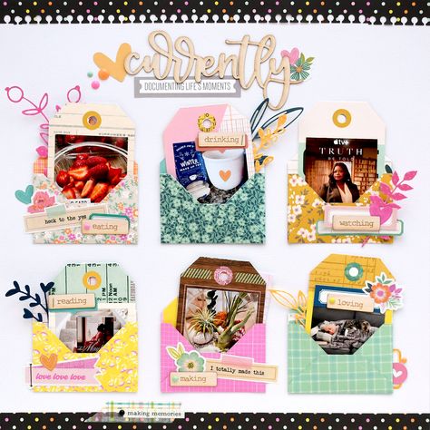 Project Life Inspiration, Photoplay Scrapbook Layouts, Multi Photo Scrapbook Layouts, Multi Photo Layouts, Scrapbook Design Layout, Project Life Layouts, Love Scrapbook, Scrapbook Layout Sketches, Scrap Ideas