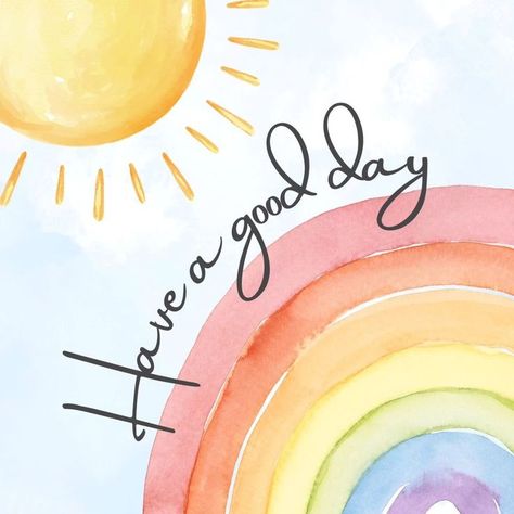 Adjektive Happy Week Quotes, Good Vibes Only Painting, Happiness Images, Have A Great Day Quotes, Have A Good Day Quotes, Good Morning Vibes, Quotes Rainbow, Colors Quotes, Rainbow Quotes