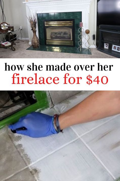 Redo Wood Fireplace, Upgrading Fireplace Diy, Painting Fireplace Wall, Resurface Fireplace Diy, Fireplace Resurfacing Ideas, Dark Bedroom With Fireplace, Refacing A Fireplace, Re Do Fireplace, How To Redo A Fireplace