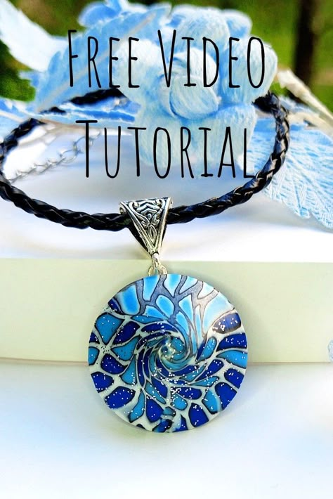 I have been asked for a long time to make a Video Tutorial. And here it is ready! Free and very detailed polymer clay tutorial! #polymerclaytutorial #jewelrytutorial #freetutorial #videotutorial #swirl #maksimmantuli Polymer Clay Necklace Tutorial, How To Make Polymer Clay Jewelry, Tutorial Polymer Clay, Polymer Clay Jewellery Tutorial, Polymer Clay Crafts For Beginners Step By Step, Polymer Clay Beads Tutorial, Polymer Clay Techniques Tutorial, Polymer Clay Inspiration, Diy Polymer Clay Jewelry