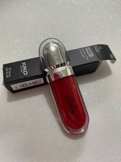 Kiko Red Lipstick, Cherry Lipgloss, Kiko Lipgloss, Red Lipgloss, Kiko Cosmetics, Iphone Cases Bling, Red Lip Gloss, Lip Gloss Shades, Ethereal Makeup