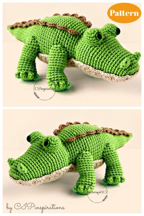 8 Alligator Crocodile Amigurumi Crochet Patterns - Page 2 of 2 Crocodile Amigurumi Free Pattern, Free Crocodile Crochet Patterns, Crochet Crocodile Pattern Free, Crochet Lizard Pattern Free, Crocodile Crochet Pattern Free, Crochet Crocodile Pattern, Crochet Lizard, Crocodile Amigurumi, Crochet Crocodile Stitch Pattern