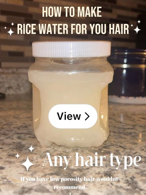 Lemon8 · How to make Rice water for you hair · @Luv.Jen Washing Your Hair, Low Porosity Hair Products, Hair Remedies For Growth, Rice Water, Hair Remedies, Keto Desserts, Keto Dessert, Rice, Water