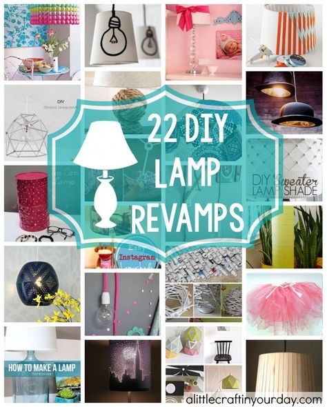 Finding the perfect lamp can tend to be a challenge. There are so many out #LampsDIY Diy Lamp Makeover, Diy Pendant Lamp, Paint Stirrers, Summer Diy Projects, Make A Lamp, Diy Tumblr, Lamp Kit, Small Lamp, Diy Lamp Shade