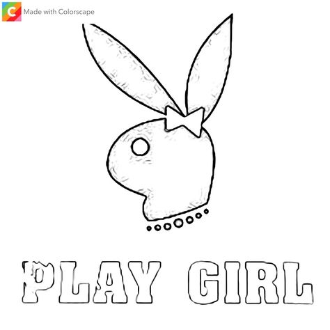 Playgirl Tattoo, Play Boy Tattoo, Playboy Bunny Tattoo, Easy Tattoos To Draw, Mom Dad Tattoo Designs, Hand Lettering Alphabet Fonts, Timeless Tattoo, Star Coloring Pages, Bunny Tattoos