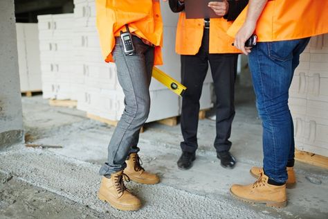 The best work boots for men incorporate heavy-duty materials, sturdy construction, and safety features. See the top picks for different jobs. Boots With Jeans, Good Work Boots, Wear To Work Dress, Work Boots Men, Safety Boots, Denim Outfit, Boots Outfit, Work Pants, Denim Fabric