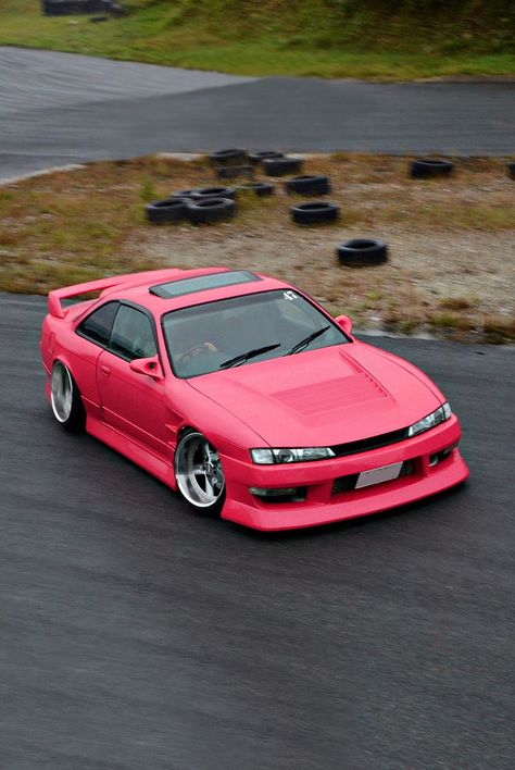 Slammed Cars, Stanced Cars, R35 Gtr, Japanese Sports Cars, Best Jdm Cars, Drifting Cars, Street Racing Cars, Nissan Silvia, Pink Car