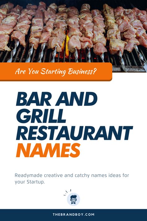 When it comes to naming a bar or grill restaurant, there are numerous options to explore which you can use while naming the same.  #BusinessNames #CatchyNames #NamesIdea #SmallBusinessNames #BarandGrillNames Bar And Grill Restaurant Ideas, Bar Names Ideas, Restaurant Names Ideas, Latin American Restaurant, Pops Restaurant, Bbq Bar, Unique Business Names, Greens Restaurant, Business Knowledge