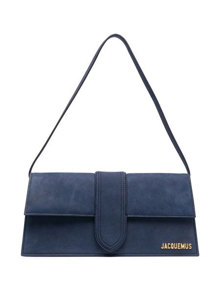 Jacquemus Bag Blue, Stile Blair Waldorf, Jacquemus Bag, Suede Tote Bag, Navy Bag, Luxury Bags Collection, Suede Tote, Girly Bags, Luxury Purses