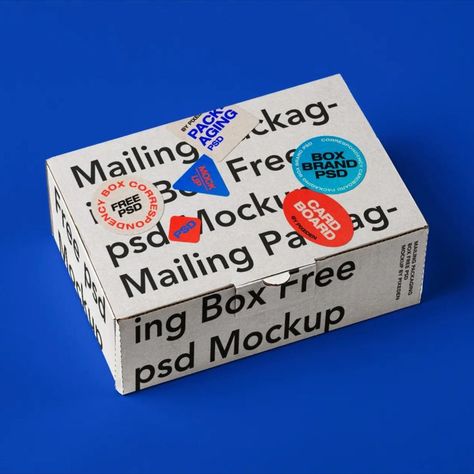 Free Parcel Mockup Mailer Box Packaging, Mail Packaging, Packaging Cardboard, Brochure Psd, Paper Mockup, Free Stuff By Mail, Mailer Box, Box Mockup, Branding Mockups