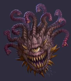 Armored Dungeons And Dragons Beholder, Dnd Beholder Concept Art, Beholder Art Dnd, D&d Beholder Art, Dnd Beholder Art, Aberration Art, Beholder Dungeons And Dragons, Beholder Tattoo, Beholder Dnd