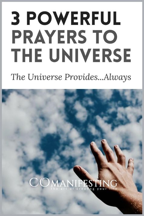 The Universe Provides...Always. Three Powerful prayers to the universe Prayers To The Universe, Universe Prayer, The Universe Provides, Only Believe, Powerful Prayers, This Is Your Life, Finding Your Soulmate, Manifestation Journal, Magic Words