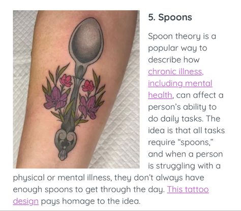 Eds Tattoo, Spoon Tattoo Ideas, Dysautonomia Tattoo, Spoon Tattoo, Spoon Theory Tattoo, Spoonie Tattoo, Spoon Theory, Pawprint Tattoo, Invisible Disease