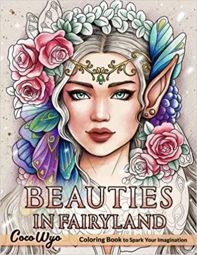 Beauties in Fairyland Coloring Book From Coco Wyo Publishing.Get ready to give colors to Coco Wyo’s fairyland! Check out the details inside!Are you a coloring enthusiast who loves illustrations that can ease your mind? Have you ever wished to visit a fairyland when you were a child? Then this Beauties in Fairyland Coloring Book is for you! Coco Wyo, Book For Women, Butterfly Background, Sketch Paper, Book Enthusiast, Beautiful Illustration, Art Pens, Love Illustration, Beautiful Fairies