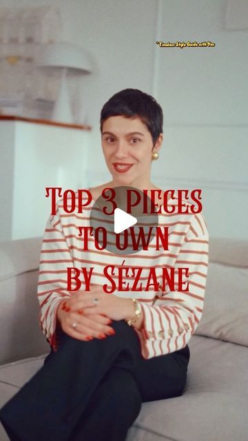 Yevgeniya Topyer-Krist on Instagram: "Bonjour & welcome to your new Vintage & French chic - inspired Timeless Style Guide where we are going to talk about fashion in a simple and effective way 🎥  The very first video of this #TimelessStyleGuideWithYev series is about my top 3 Sezane @sezane pieces to own that won’t go out of style any time soon🤞🏼  Don’t forget to save this video & please let me know what you think of this new format 🥰  #1 La Marinière Sue - we love a good quality French Style staple #mariniere  #2 Le Crop Jeans - perfect wide leg jeans for every occasion  #3 Babies Paola - chic yet very comfortable!   my outfit details :  top, jeans @sezane  earrings @muserebelle   shot by @annatherow 🎥  #sezane #sezanelovers #sezaneaddict #styletips #vintagestyle #timelessstyle #fren Sezane Jeans, Sezane Shirt, Sezane Knitwear, Sezane Le Crop, Sezane Le Crop Jeans, Sezane Florence Shirt, Cropped Jeans Outfit, First Video, 3rd Baby