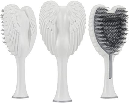 Angel Hair Brush, Angel Brush, Cute Soft Wallpaper, Angel Wings Hair, Angled Hair, Straight Wavy Hair, Coquette Icon, Detangling Hair, Detangling Hair Brush