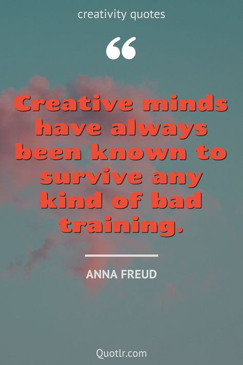 Quotes about creativity to help you with imagination and creativity, best creativity and that will add value to your life like this quote by Anna Freud #quotes #creativity #inspirational #short #artists #kids #art #passion #motivation Quotes About Creativity, Anna Freud, Psychology Love, Tiny Boat, Quotes Creativity, Art Passion, Share Quotes, Art And Creativity, Creativity Quotes