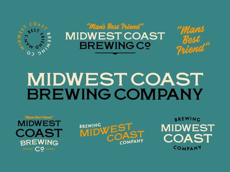 Midwest Coast Brewing Company by Brendan O'Connor on Dribbble Brand Exploration, Boracay Island, Creative Block, Brewing Company, Brewing Co, Global Community, Best Friends, Design