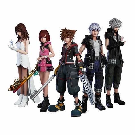 Sora Riku Kairi, Kingdom Hearts Worlds, Sora And Kairi, Kingdom Hearts Characters, Happy Late Birthday, Kingdom Hearts Fanart, Sora Kingdom Hearts, Kingdom Hearts Art, Kingdom Hearts 3